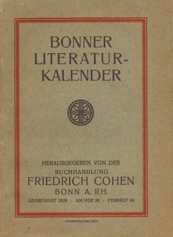 Bonner Literaturkalender.