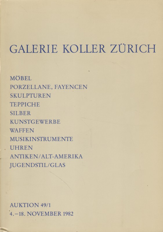 Galerie Koller, Zürich.