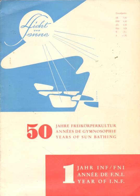 50 Jahre Freikörperkultur. 50 annees de gymnosophie. 50 years of sun bathing.