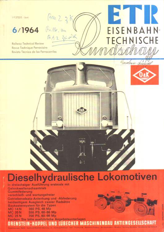 Eisenbahntechnische Rundschau.