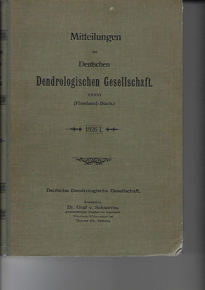 Mitteilungen der Deutschen Dendrologischen Gesellschaft. (Finnland-Buch)