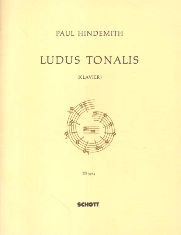 Hindemith, Paul: Ludus Tonalis (Klavier). ED 3964.