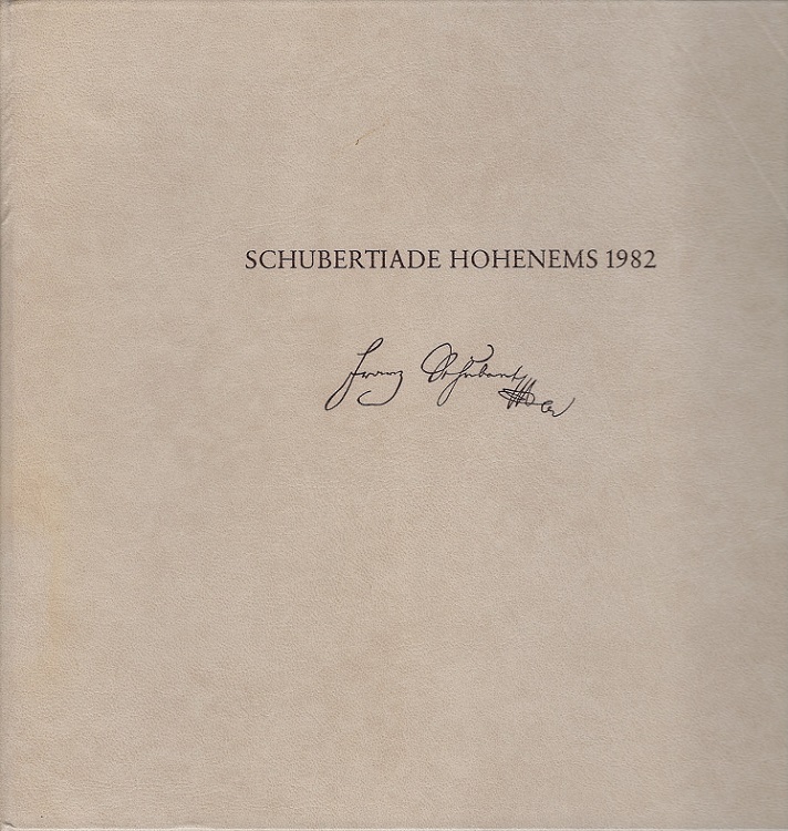 Schubertiade Hohenems 1982.