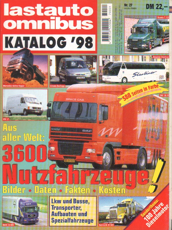 Lastauto, Omnibus. Katalog 