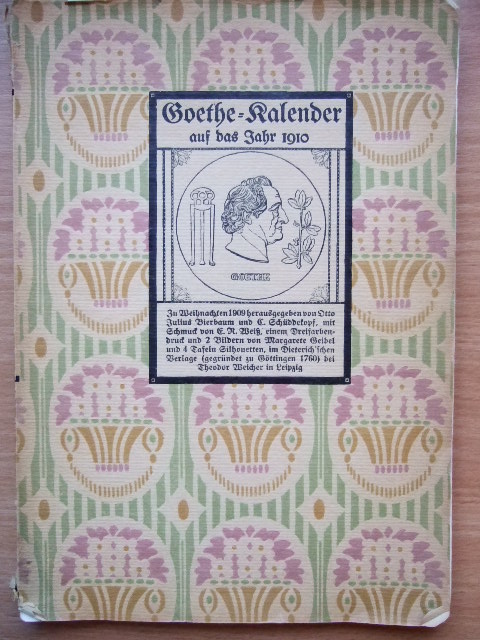   Goethe-Kalender auf das Jahr 1919 