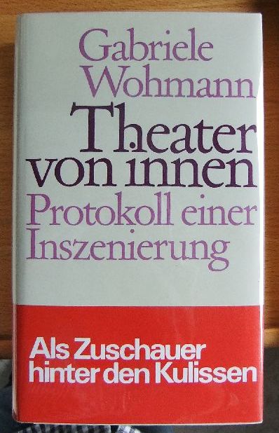 Wohmann, Gabriele:  Theater von innen : Protokoll e. Inszenierung. 