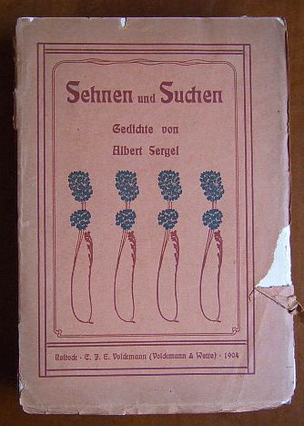 Sergel, Albert:  Sehnen und Suchen : Gedichte. 