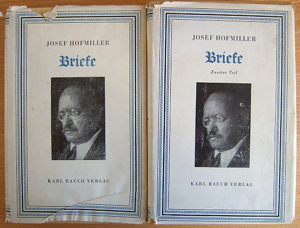 Hofmiller, Josef:  Briefe. 