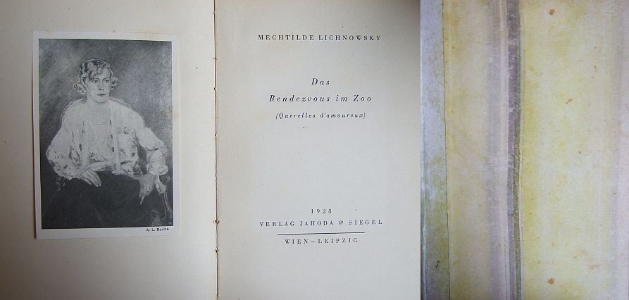 Lichnowsky, Mechtilde:  Das Rendezvous im Zoo. 