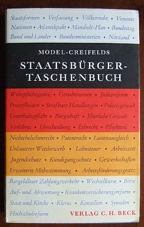 Model, Otto und Carl [Bearb.] Creifelds:  Staatsbrger-Taschenbuch 