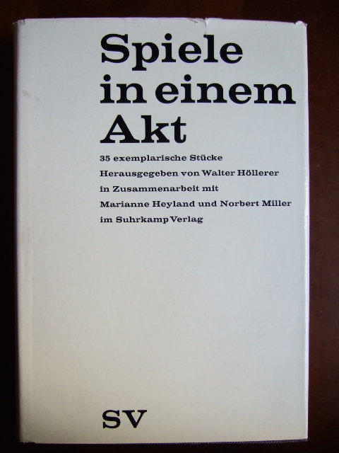Hllerer, Walter (Hrsg.).:  Spiele in einem Akt - 35 exemplarische Stcke. 