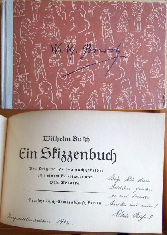 Busch, Wilhelm:  Ein Skizzenbuch : Dem Orig. getreu nachgebildet. 