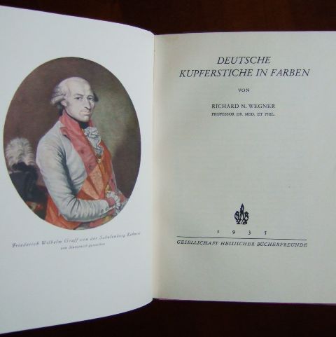 Wegner, Richard N.:  Deutsche Kupferstiche in Farben. 
