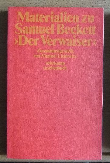 Lichtwitz, Manuel [Hrsg.]:  Materialien zu Samuel Becketts 