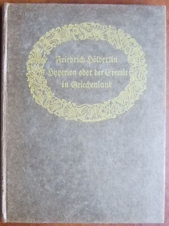 Hlderlin, Friedrich:  Hyperion oder der Eremit von Griechenland. 