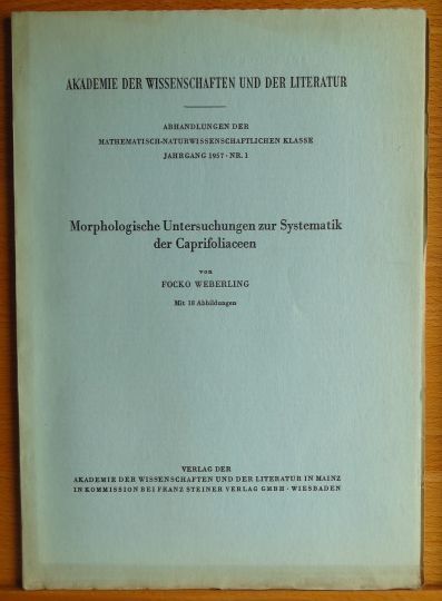 Weberling, Focko:  Morphologische Untersuchungen zur Systematik der Caprifoliaceen. 