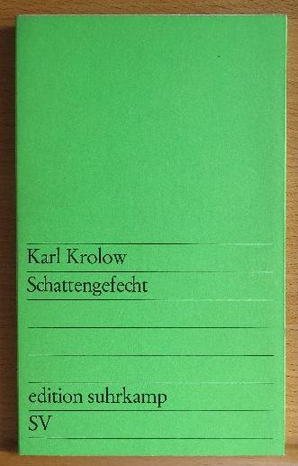 Krolow, Karl:  Schattengeflecht 