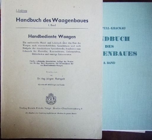 Reimpell, Jrgen und Eduard Krackau:  Handbuch des Waagenbaus 