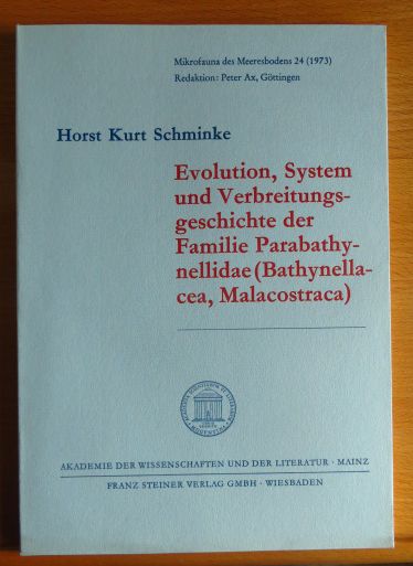 Schminke, Horst:  Evolution, System und Verbreitungsgeschichte der Familie Parabathynellidae (Bathynellacea, Malacostraca). 