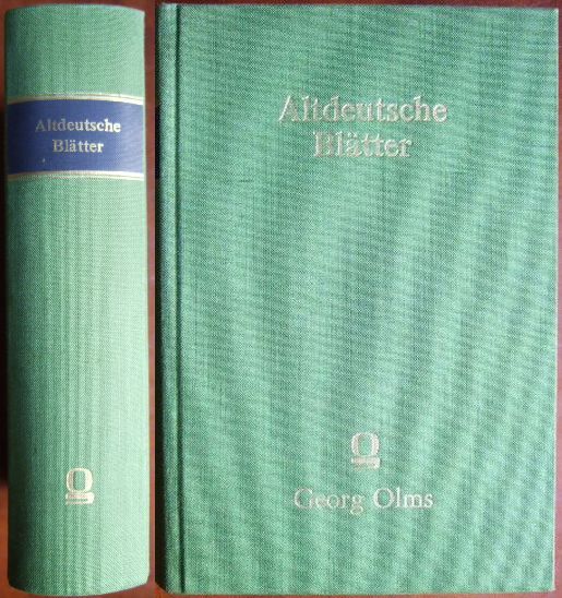 Haupt, Moriz und Heinrich Hoffmann:  Altdeutsche Bltter I/II. 