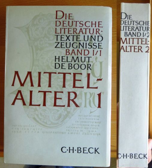 De Boor, Helmut (Hg.):  Mittelalter. Texte und Zeugnisse. 