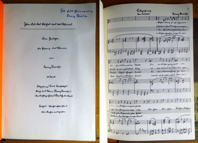 Drei Gedichte für Gesang und Klavier ; 69. Werk. von Franz Krause