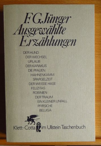 Jnger, Friedrich Georg:  Ausgewhlte Erzhlungen. 