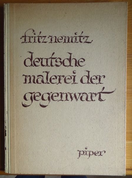 Nemitz, Fritz:  Deutsche Malerei der Gegenwart. 
