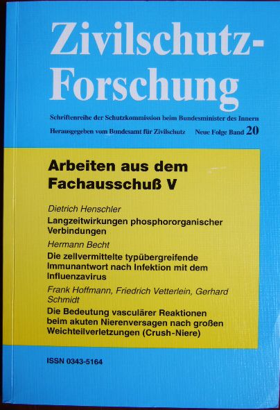 Bundesamt fr Zivilschutz (Hrsg.):  Arbeiten aus dem Fachausschu V. 