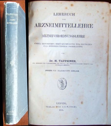 Tappeiner, Dr. H.:  Lehrbuch der Arzneimittellehre und Arzneiverordnungslehre 