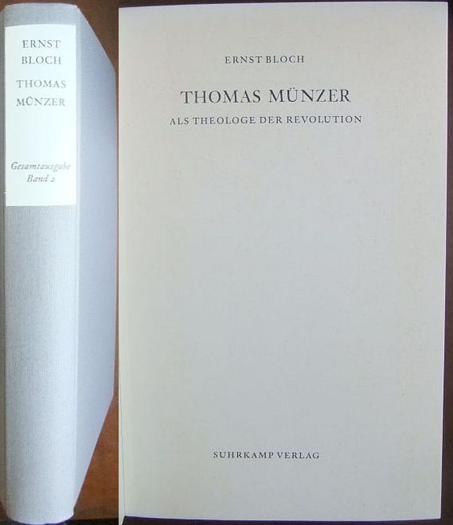 Bloch, Ernst:  Thomas Mnzer als Theologe der Revolution. 