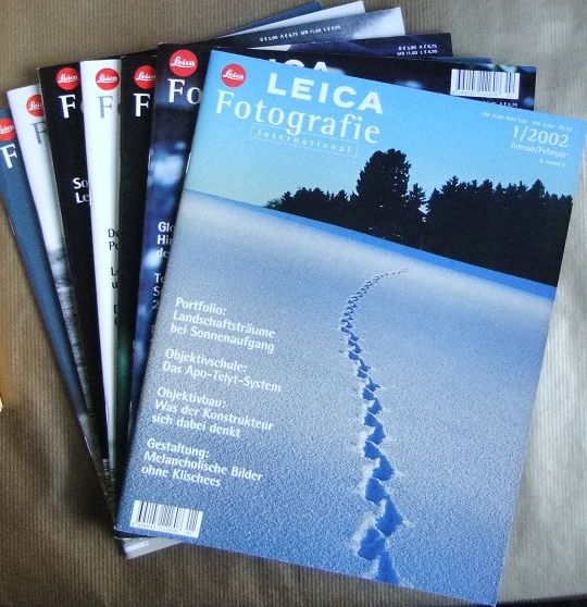 LFI Leica Fotografie International 52. Jg. 2002, 7 Hefte (von 8) Heft 1 - 5, 7 - 8. Es fehlt Heft 6 (August/September)