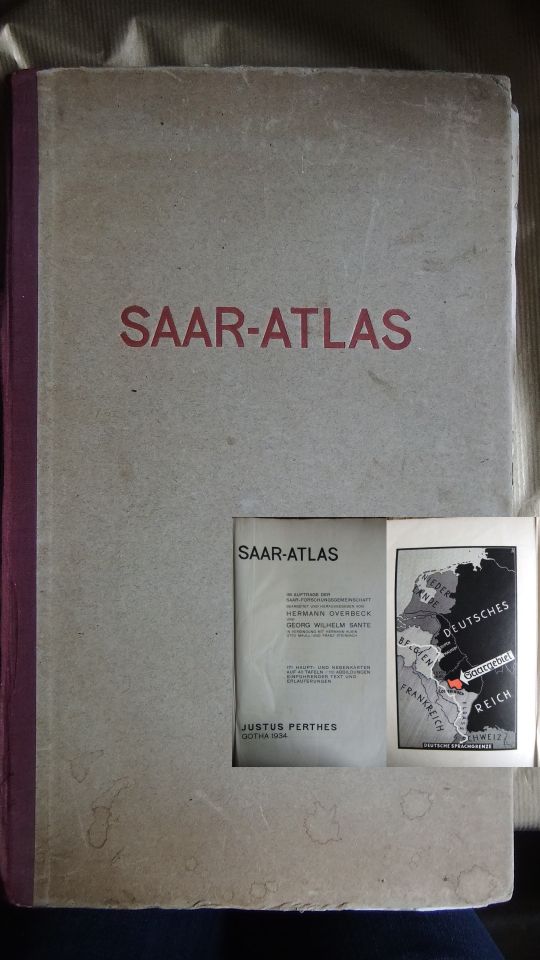 Overbeck, Hermann (Mitwirkender) und Georg Wilhelm (Mitwirkender) Sante:  Saar-Atlas. 
