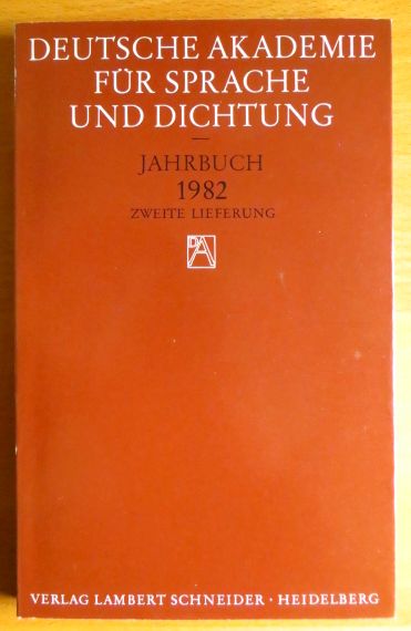  Deutsche Akademie fr Sprache und Dichtung. 
