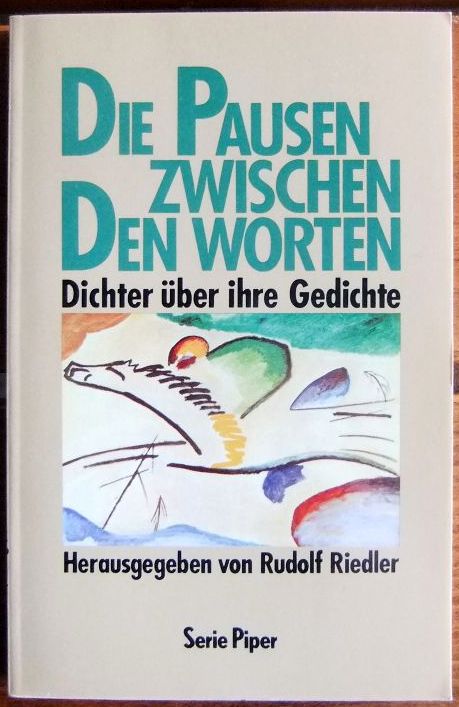 Riedler, Rudolf (Herausgeber):  Die Pausen zwischen den Worten 