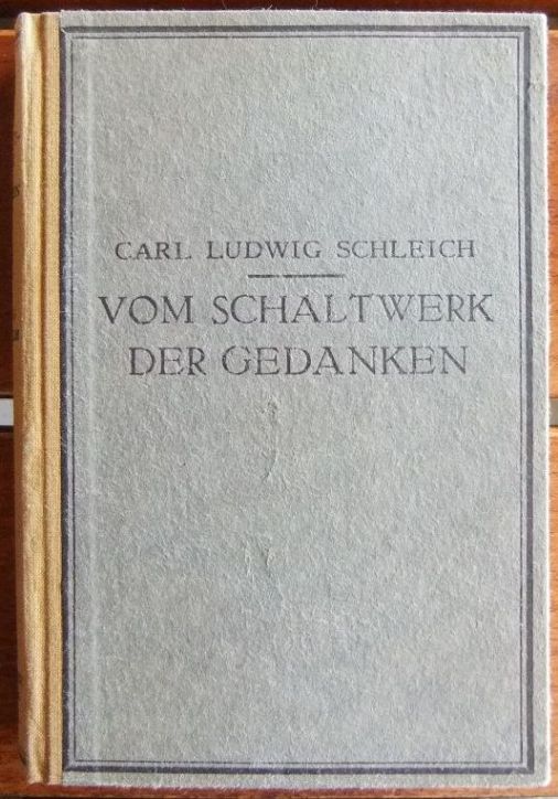 Schleich, Carl Ludwig:  Vom Schaltwerk der Gedanken 