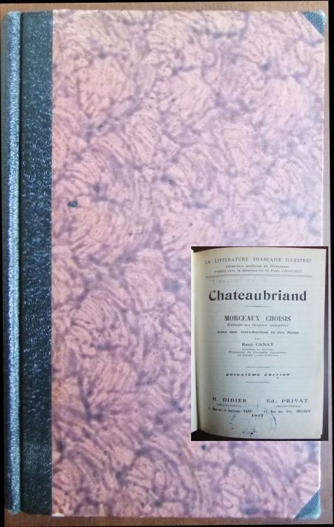 Chateaubriand:  Morceaux Choisis. 