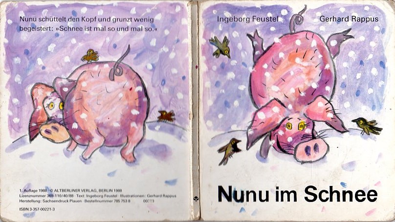 Nanu im Schnee. Mit Illustrationen von Gerhard Rappus. 1. Auflage. - Feustel, Ingeborg
