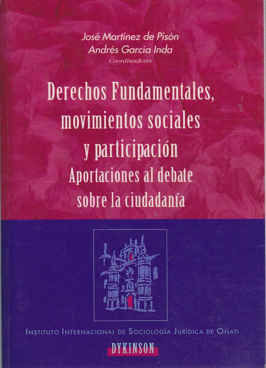 Derechos fundamentales, movimientos sociales y participación - de Pison, Jose Martinez und Andres Garcia Inda