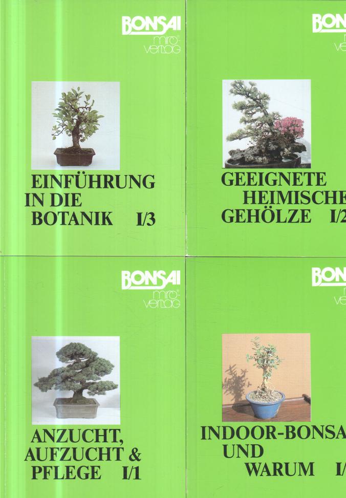Bonsai-Taschenbuch-Lehrserie (4 Bände)  Ausgaben mit zahlreichen, z.T. farb. Abbildungen