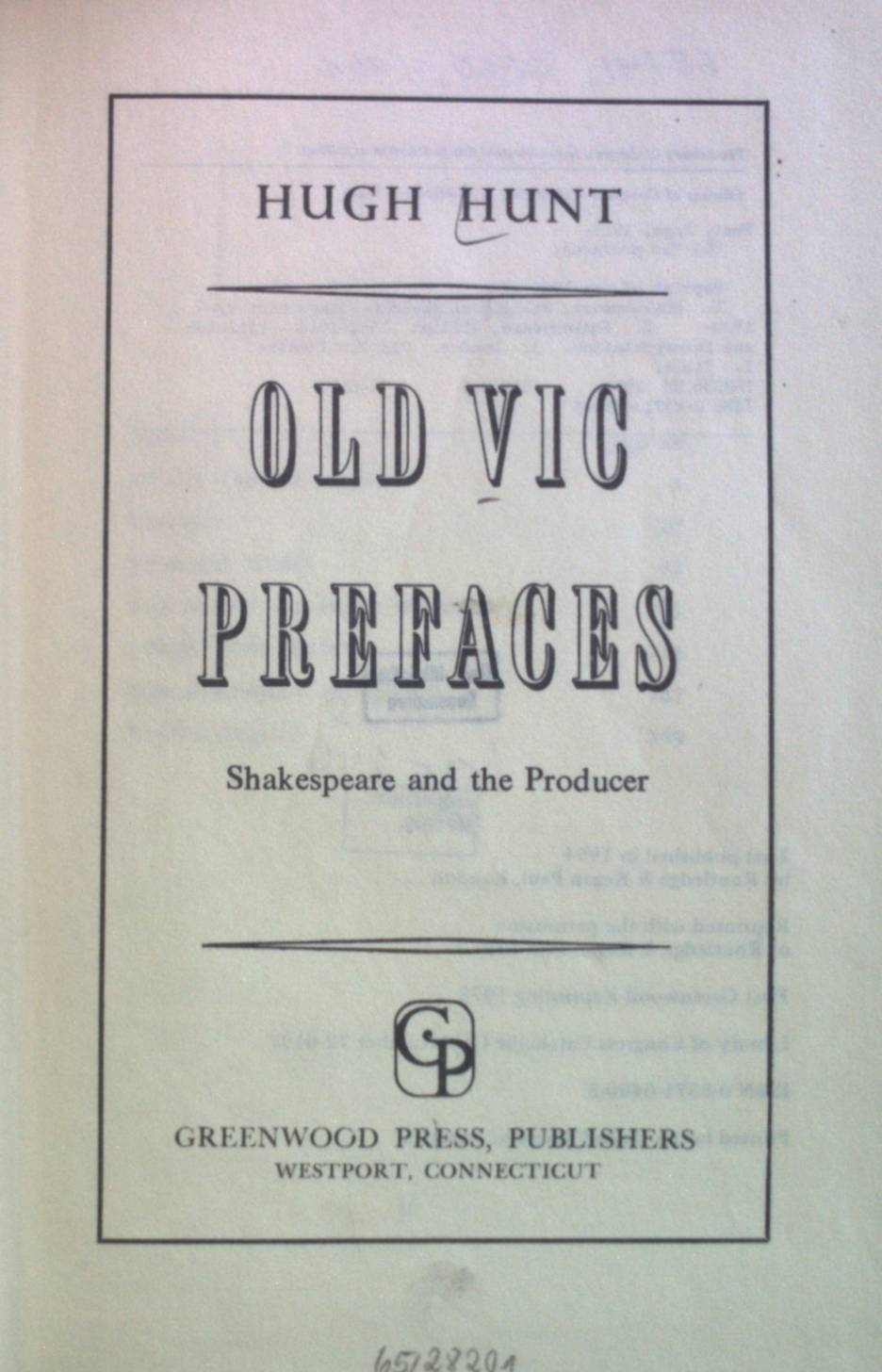 Old Vic Prefaces: Shakespeare and the Producer
