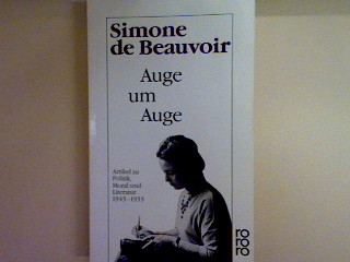 Auge um Auge. Nr. 13066, - Beauvoir, Simone de