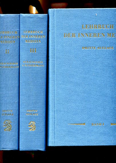 Sundermann, August hrsg. und Diverse Autoren: Lehrbuch der inneren Medizin - 3 Bände. 3. Auflage