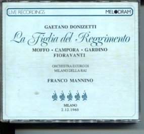 Gaetano Donizetti - La Figlia del Reggimento - Milano 1960 Giulio Bertola, Franco Mannino Box