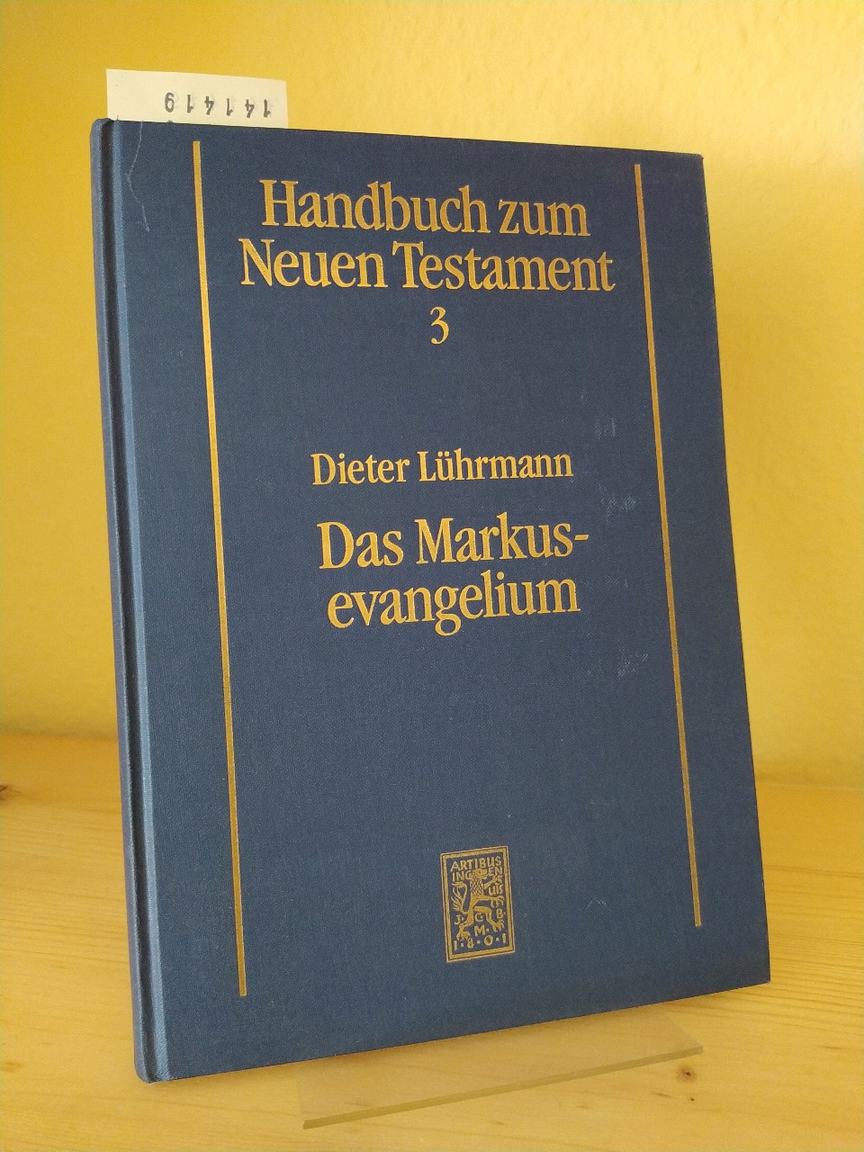 Das Markusevangelium. Von Dieter Lührmann. (= Handbuch zum Neuen Testament. HNT, Band 3). - Lührmann, Dieter