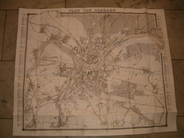 Stadtplan von Dresden 1868 (M. 1:11000). Mit Straßenverzeichnis. Reprint des 1868 von der Königl. Polizei Direktion zu Dresden herausgegebenen Planes (gestochen von Julius Keyl in Dresden).