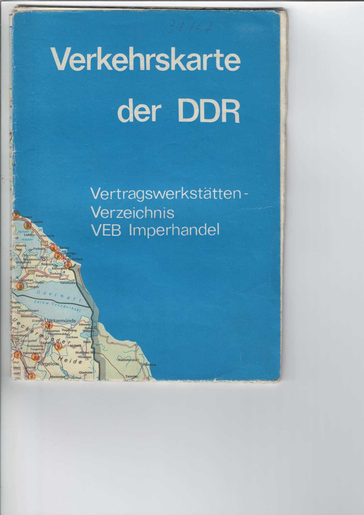  Verkehrskarte der DDR. 