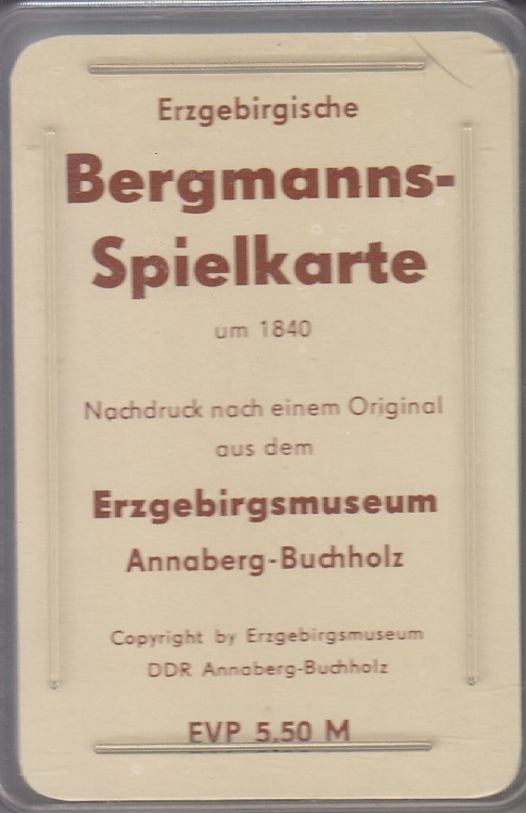 Erzgebirgische Bergmannsspielkarte