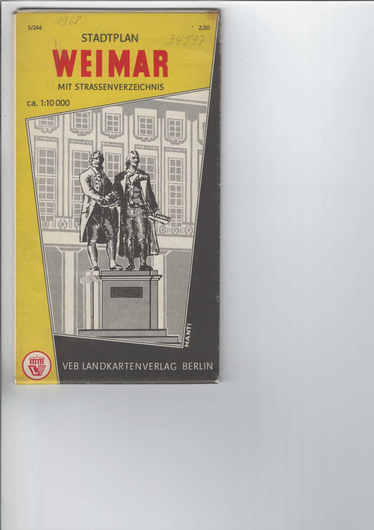   Stadtplan Weimar. 