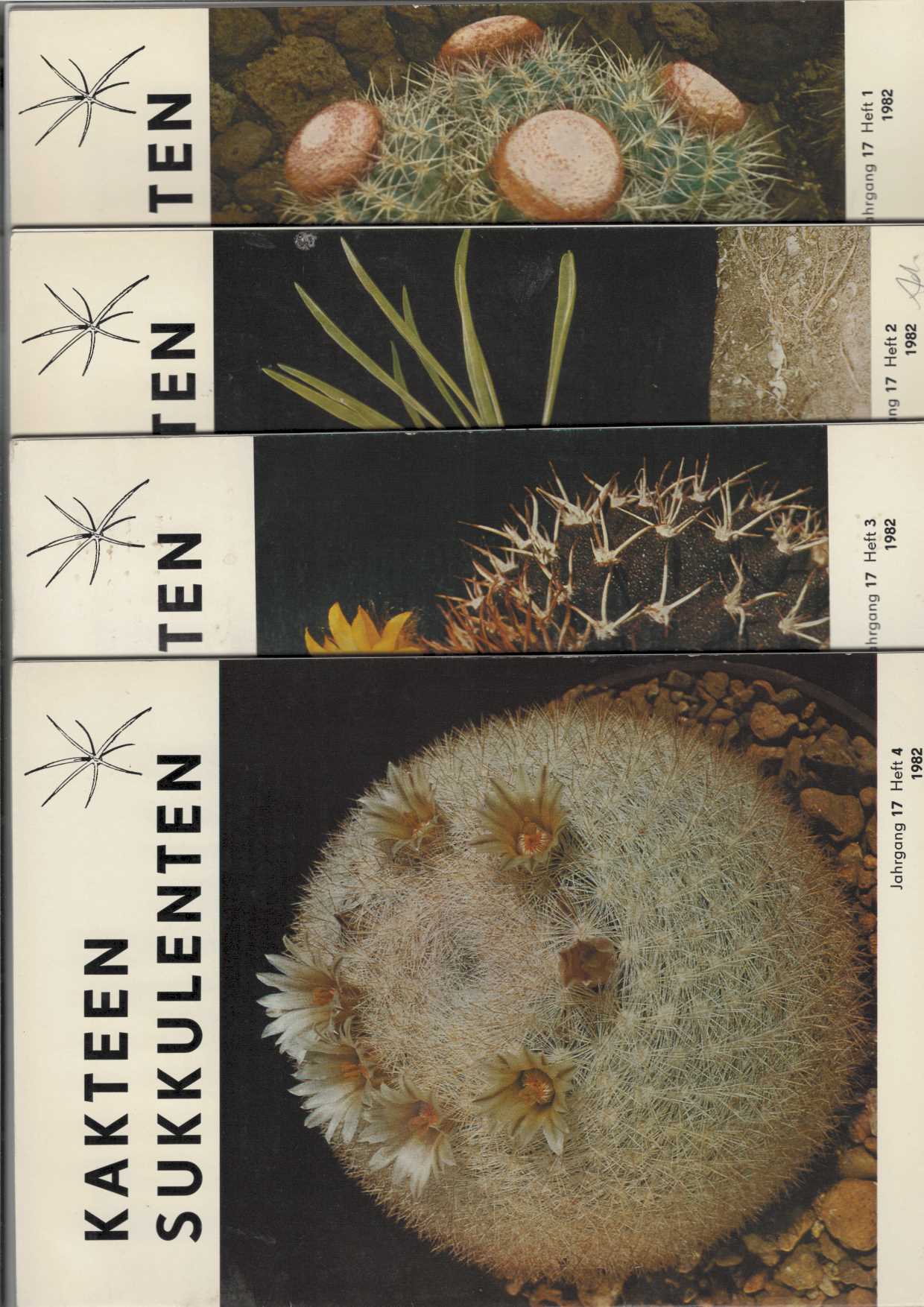   Kakteen - Sukkulenten : Hefte 1 bis 4/ 1982 (17/1 bis 17/4 1982). 